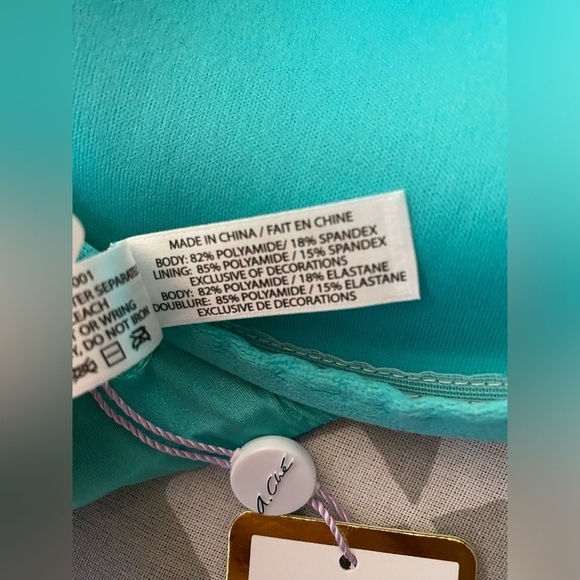 A. Che Fringe Underwire Bikini Top Size 32D NWT - Picture 11 of 11